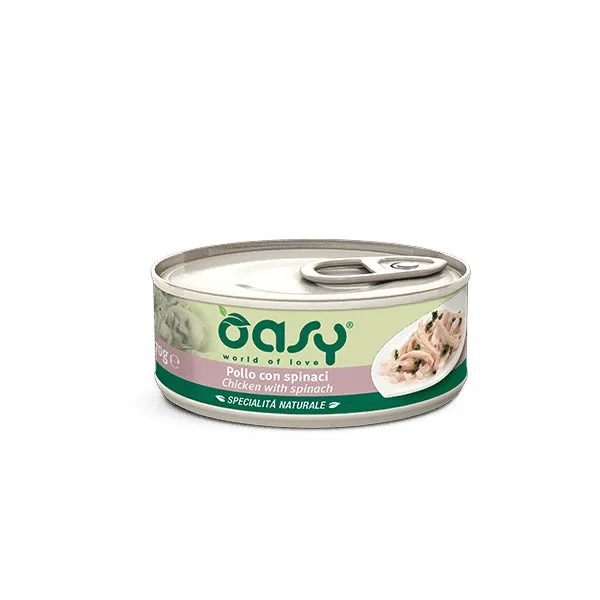 Oasy Umido Gatto SPECIALITÀ NATURALE • Pollo con Spinaci