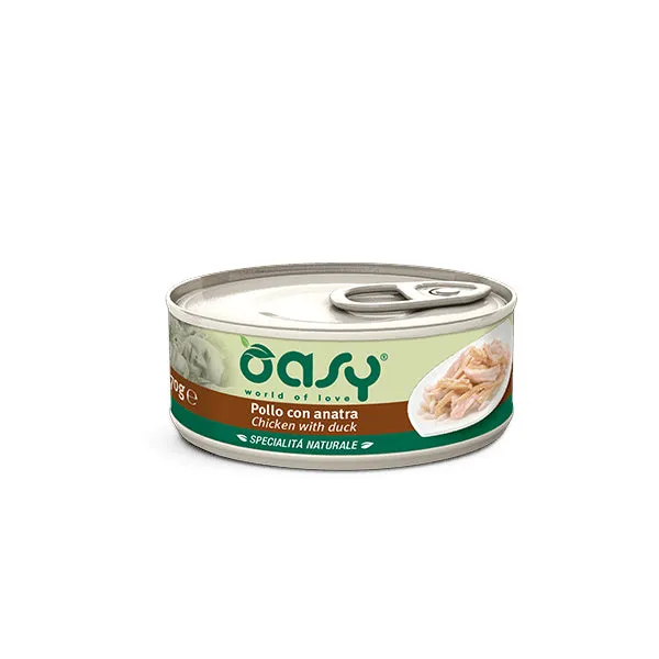 Oasy Umido Gatto SPECIALITÀ NATURALE • Pollo con Anatra