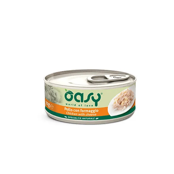 Oasy Umido Gatto SPECIALITÀ NATURALE • Pollo con Formaggio