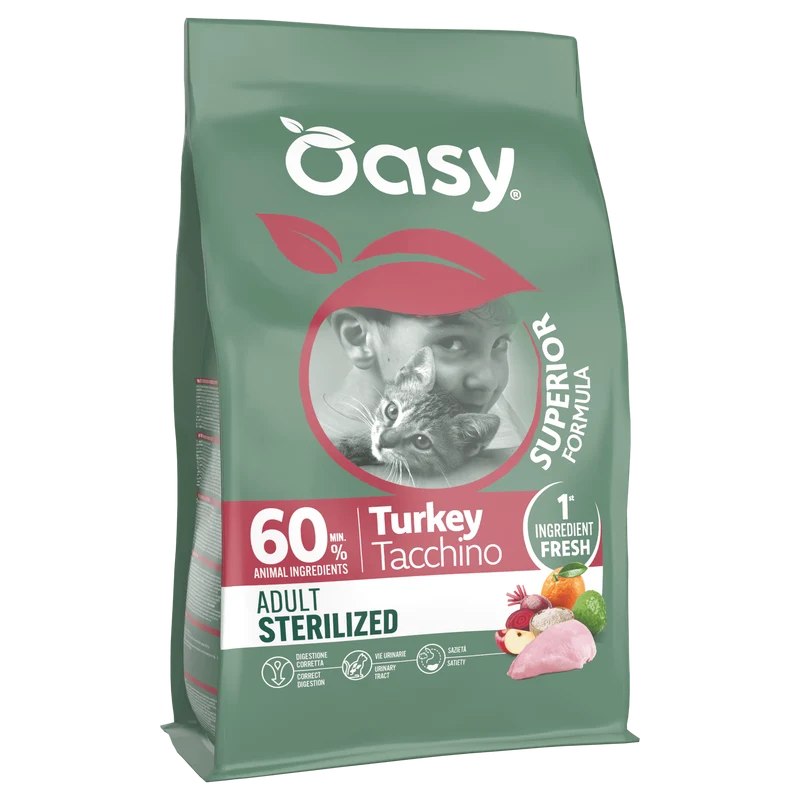 Oasy Gatto Adult Sterilised Tacchino