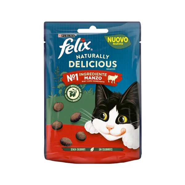 Felix Naturally Delicious Ricco in Manzo con un Tocco di Bacca di Goji 50g