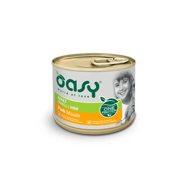Oasy Umido Cane 200gr ONE PROTEIN - Adult Small/Mini Maiale