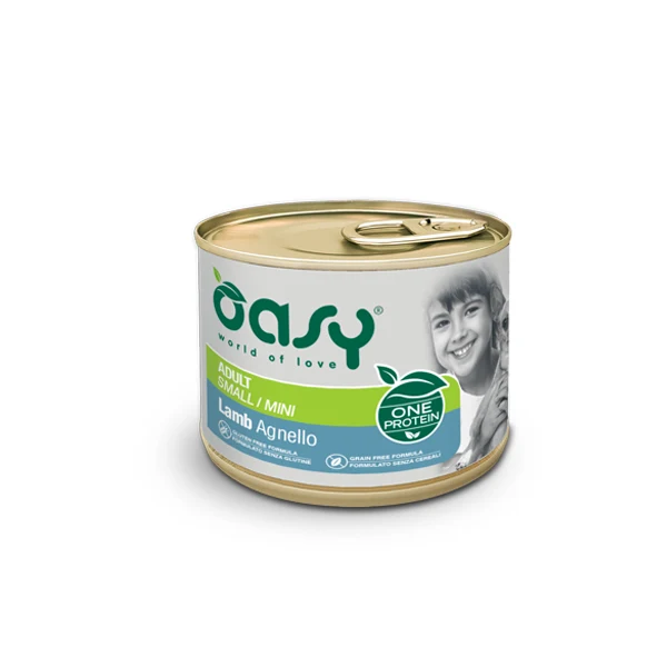 Oasy Umido Cane 200gr ONE PROTEIN - Adult Small/Mini Agnello