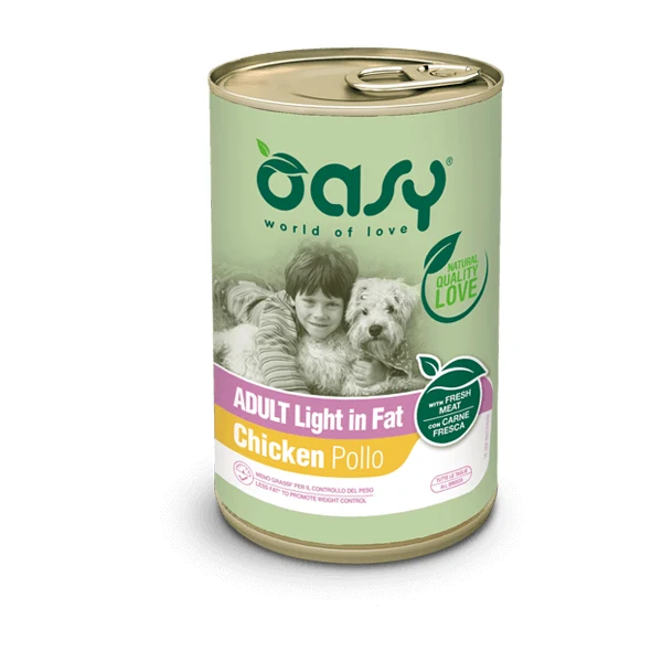 Oasy Dog - Paté Adult Light in Fat Pollo 400g