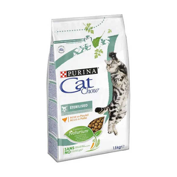 CAT CHOW Sterilized Gatto Crocchette ricco in Pollo