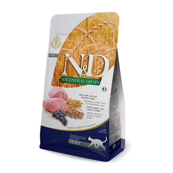 Farmina N&D Low Grain Gatto Adult Agnello e Mirtillo