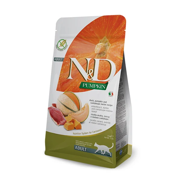 Farmina Gatto Adult N&D Anatra, Zucca e Melone Cantalupo