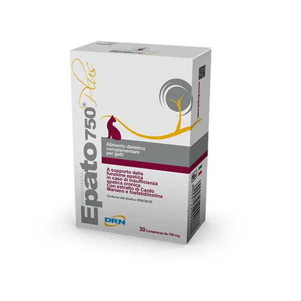 Epato 750 Plus Integratore Funzionalità Epatica Gatti 30 compresse