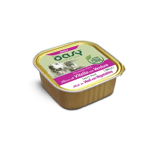 Oasy cane DELIZIOSO PATÉ - Ricco di Vitello con Verdure