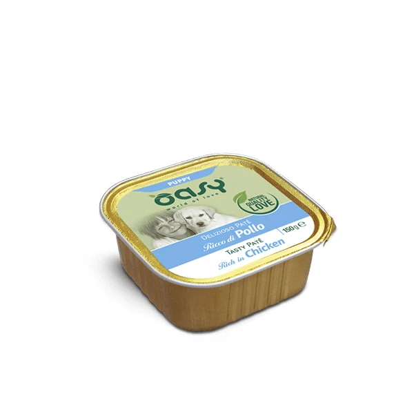 Oasy DELIZIOSO PATÉ - Puppy & Junior - Ricco di Pollo