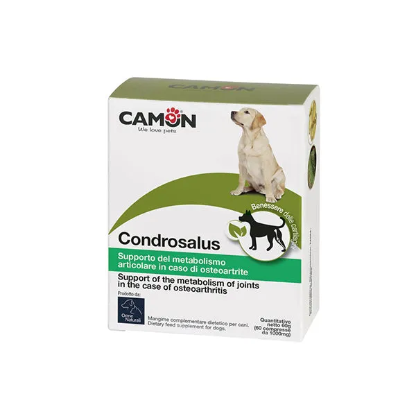 Camon Condrosalus - Integratore per Cani in Compresse Supporto Articolare con Glucosamina e Acido Ialuronico