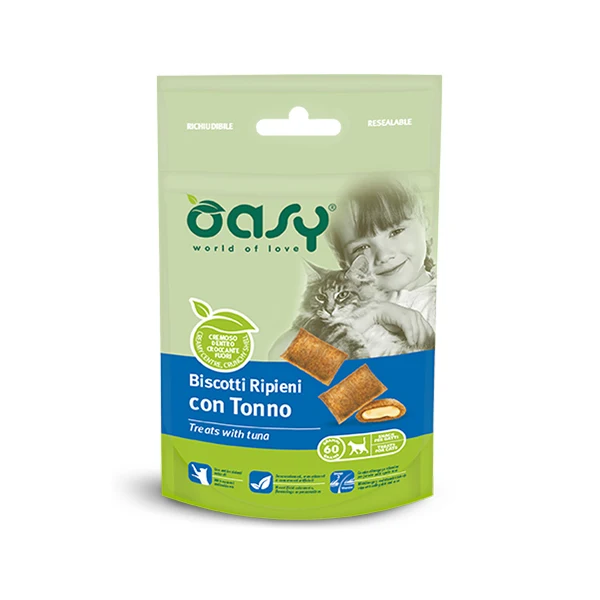 Oasy Snack Biscotti Ripieni con Tonno
