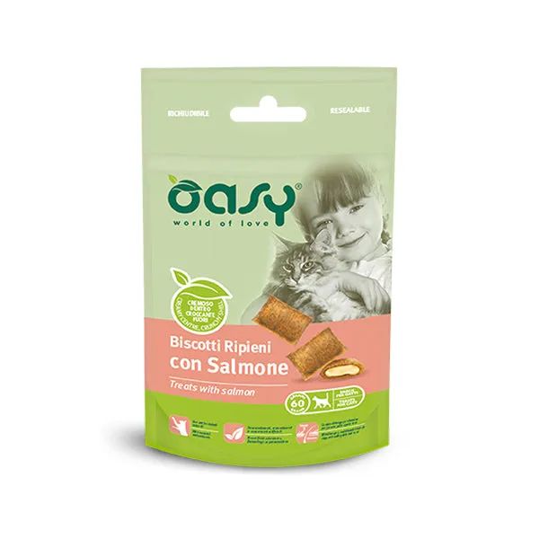 Oasy Snack Biscotti Ripieni con Salmone