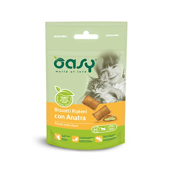 Oasy Snack Biscotti Ripieni con Anatra