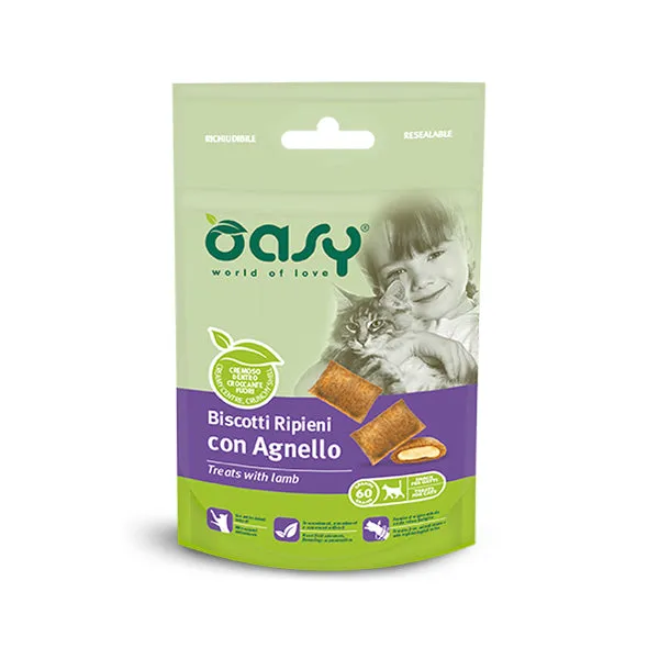 Oasy Snack Biscotti Ripieni con Agnello