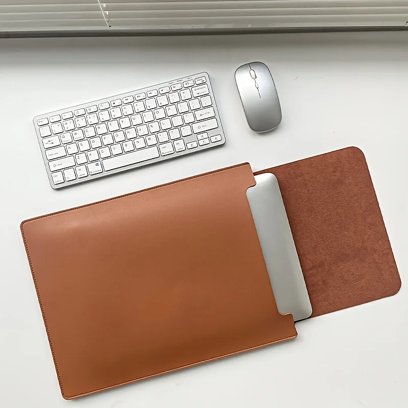 Techure – Laptop sleeve PU-leer waterdicht – 12-16 inch laptops