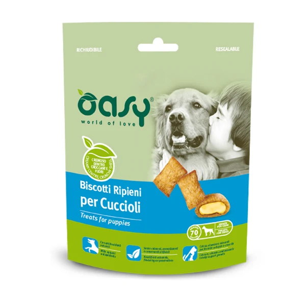 Oasy SNACK - Biscotti Ripieni per cuccioli