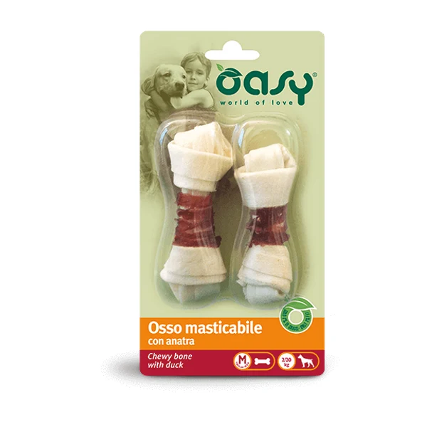 Oasy SNACK - Osso masticabile con Anatra - M