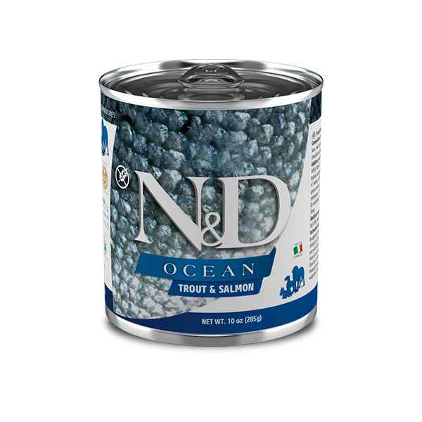 Farmina Umido Cane N&D Ocean Trota e Salmone 285gr