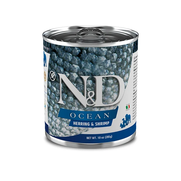 Farmina umido cane N&D Ocean Aringa e Gamberetto 285gr