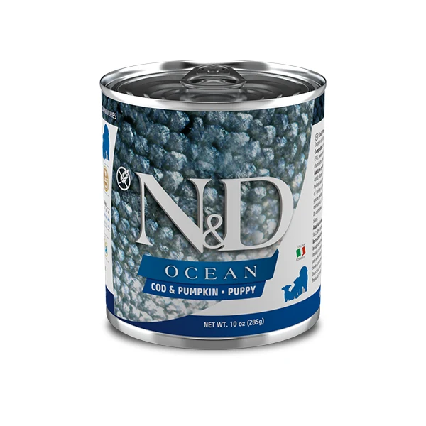 Farmina umido cane N&D Ocean Merluzzo e Zucca Puppy 285gr