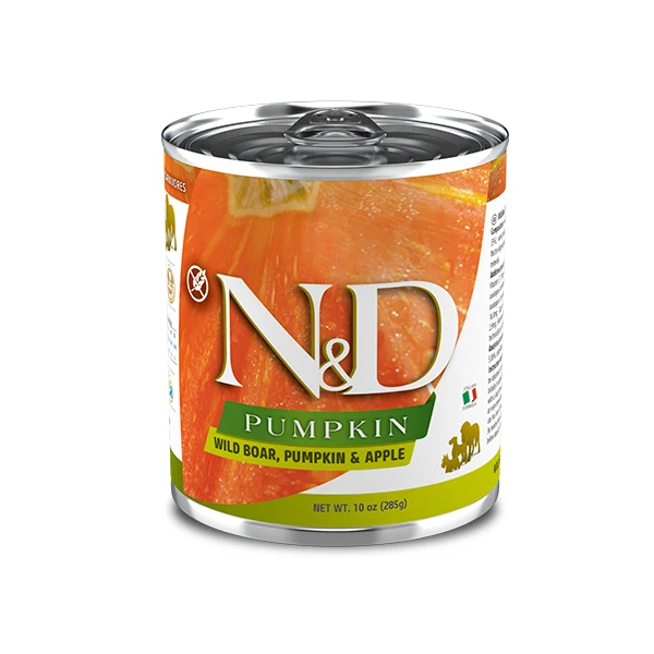Farmina Umido Cane 285gr N&D Cinghiale, Zucca e Mela