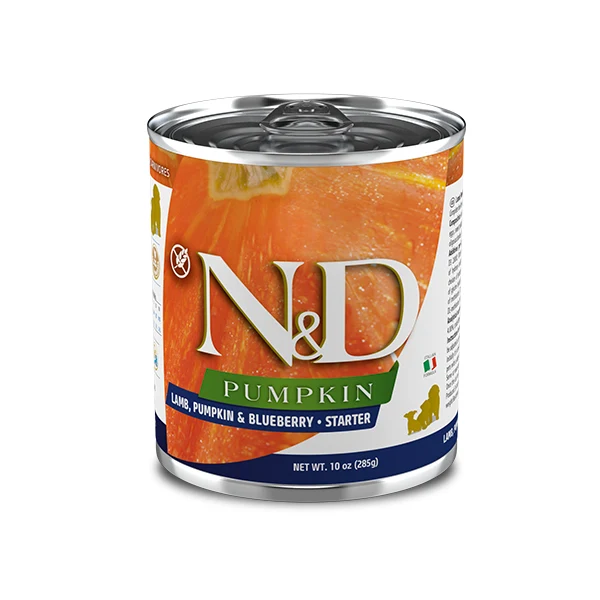 Farmina Umido Cane N&D Pumpkin Agnello, Zucca & Mirtillo Starter 285gr