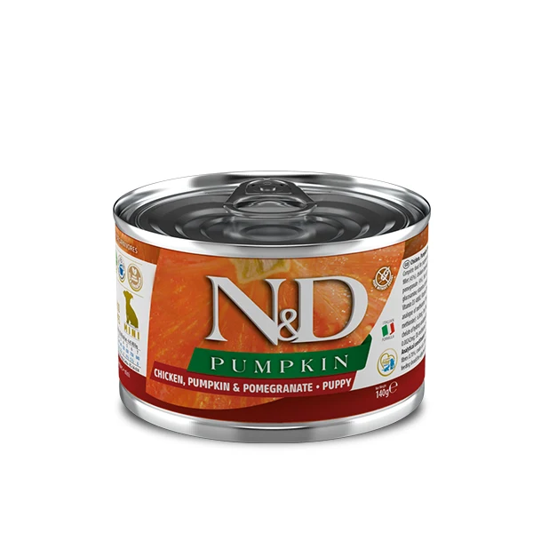 Farmina Umido Cane 140gr N&D Pollo, Zucca e Melograno Puppy