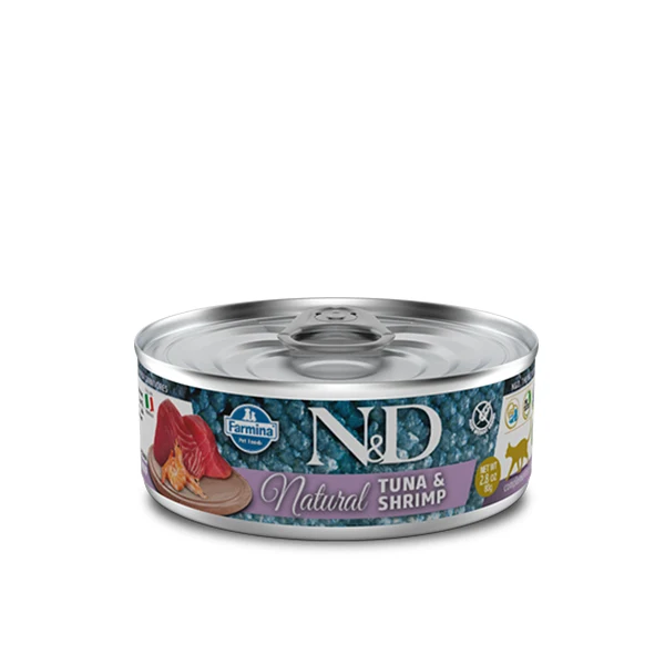 Farmina N&D Natural Tonno e Gamberetti Umido Gatto 80gr
