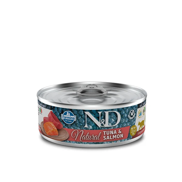 Farmina N&D Natural Tonno e Salmone Umido Gatto 80gr