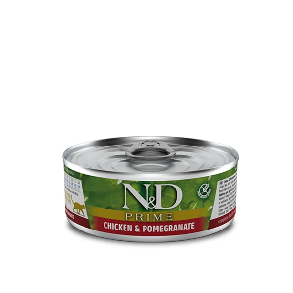 Farmina Umido Gatto 80gr N&D Prime Pollo e Melograno
