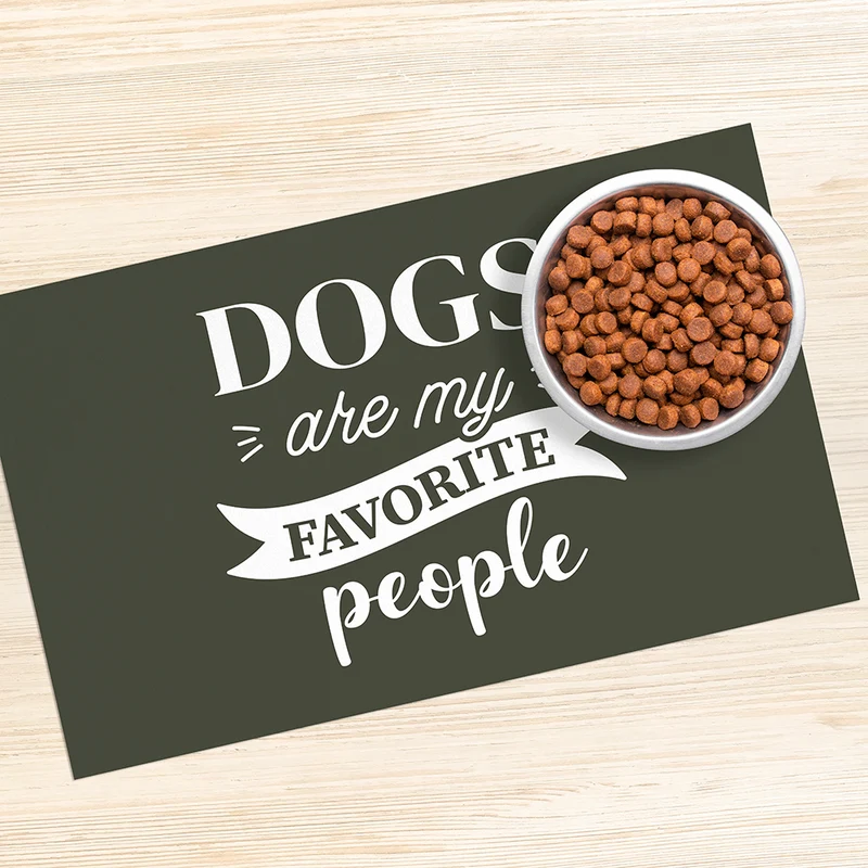 Tappetino per ciotola in vinile per cani
