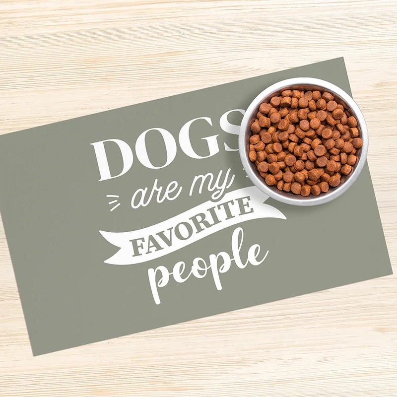 Tappetino per ciotola in vinile per cani