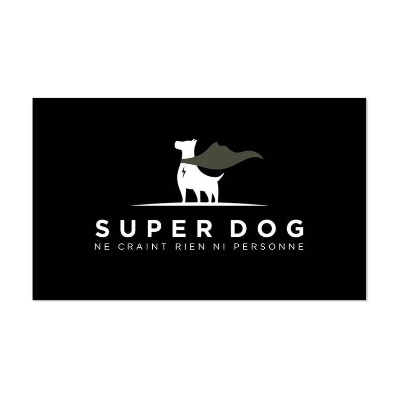 Tappetino per ciotola in vinile Super Dog