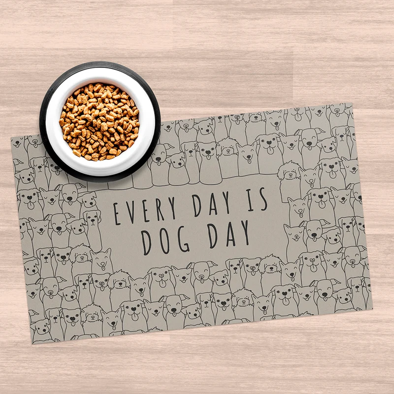 Tappetino per ciotola in vinile Dog Day
