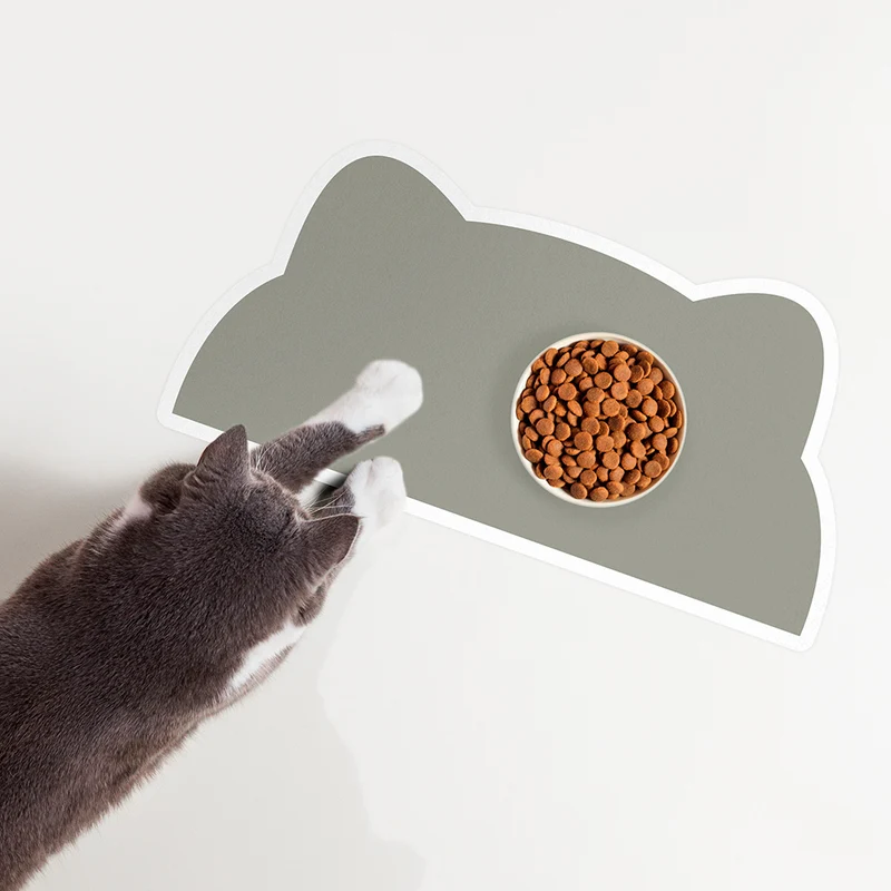 Tappetino per ciotola in vinile per gatti