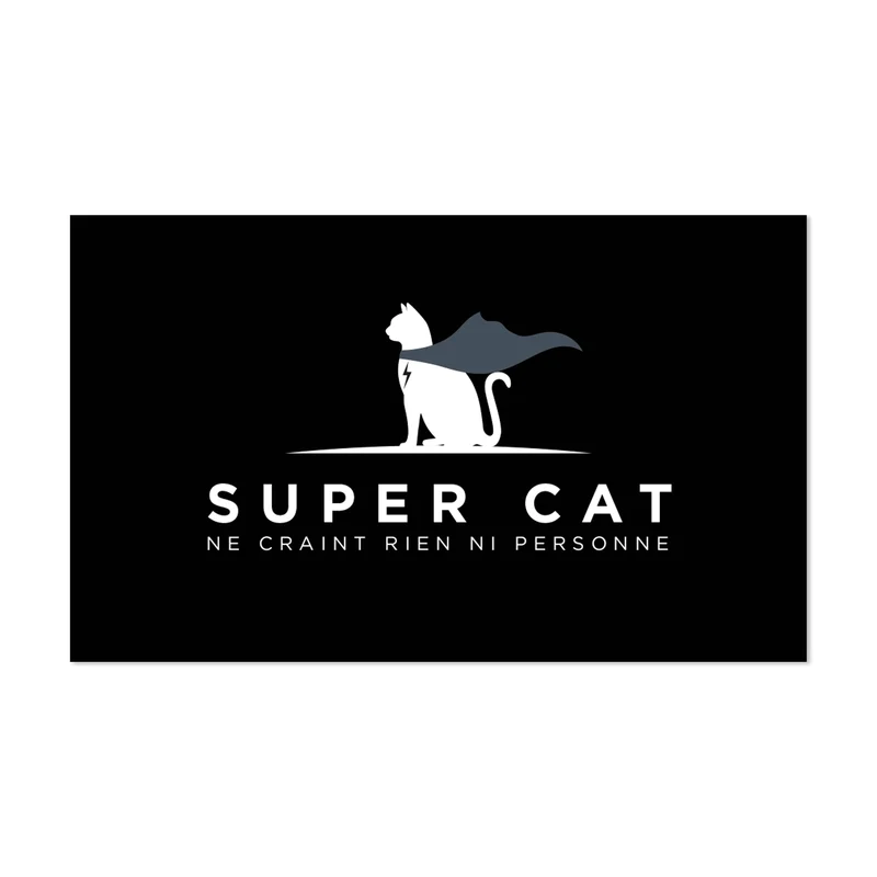 Tappetino per ciotola in vinile Super Cat