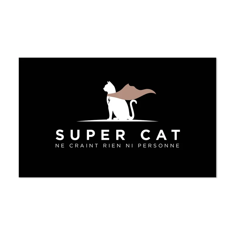Tappetino per ciotola in vinile Super Cat