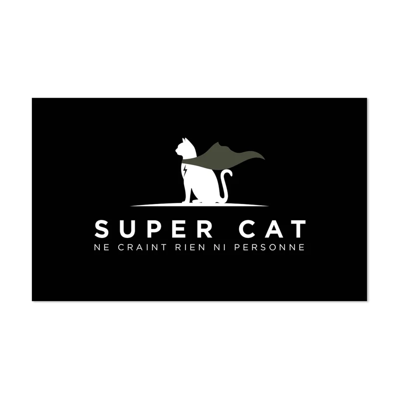 Tappetino per ciotola in vinile Super Cat