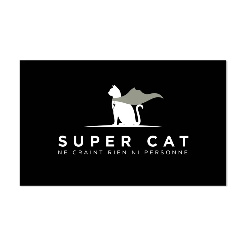 Tappetino per ciotola in vinile Super Cat