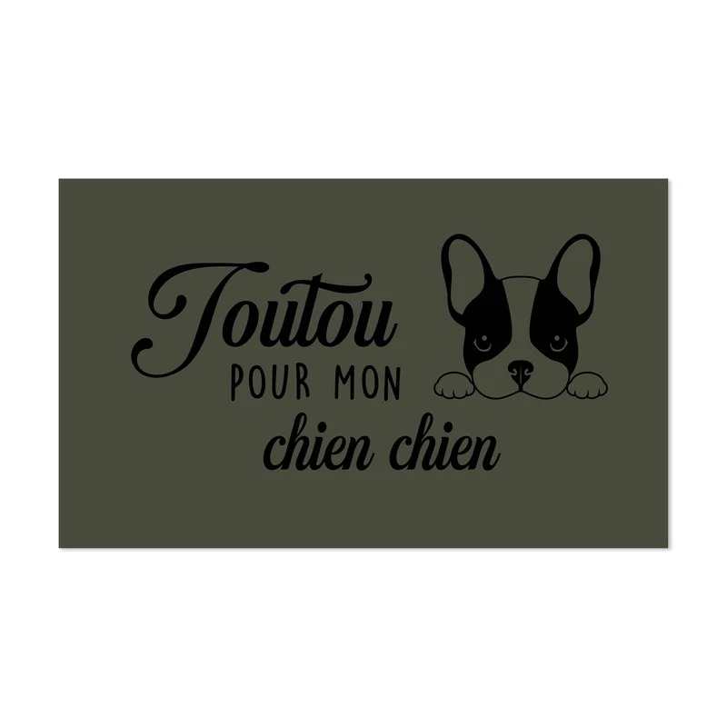 Tappetino per ciotola in vinile Toutou