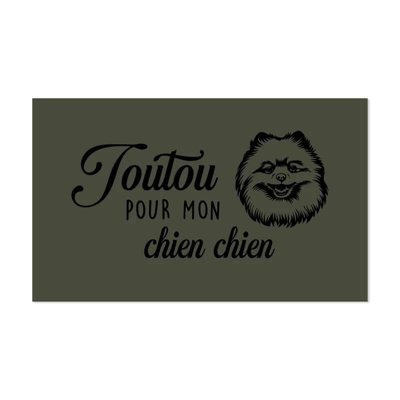 Tappetino per ciotola in vinile Toutou