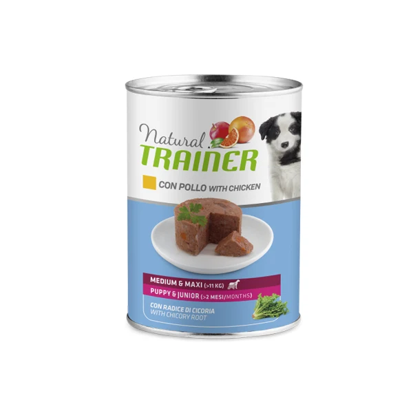 Natural Trainer - Umido - Maintenance - Medium & Maxi - Puppy & Junior con pollo