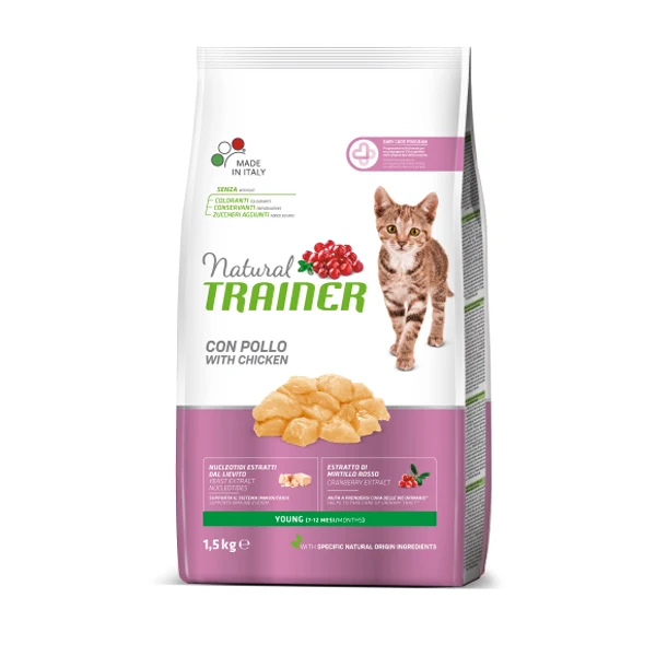 Natural Trainer Gatto Young con Pollo