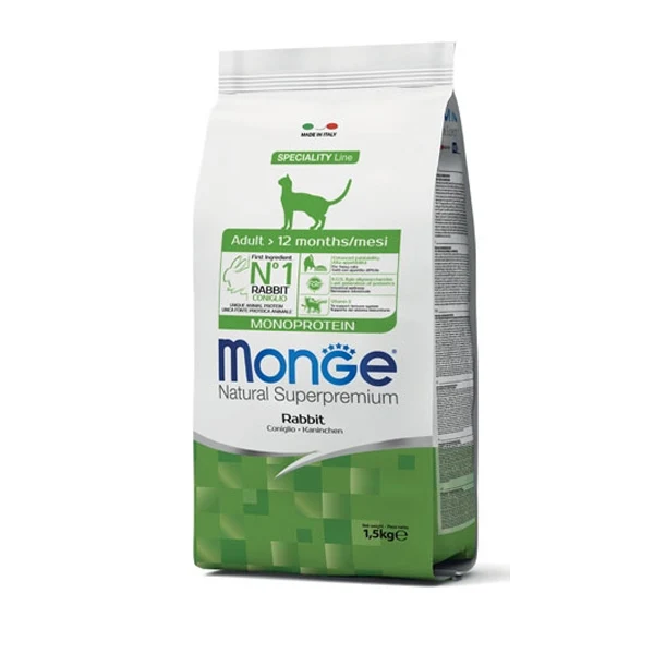 Monge Natural Superpremium gatto - Adult – Coniglio