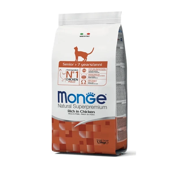 Monge Natural Superpremium Gatto Senior Ricco di Pollo