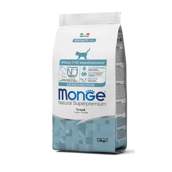Monge Natural Superpremium Gatto Kitten monoprotein Trota