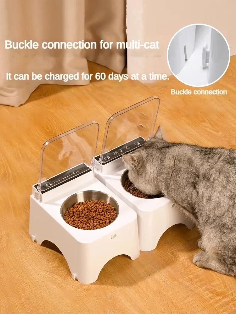 Ciotola Smart Automatica per Gatti con Sensore Infrarossi e Coperchio | Acciaio Inox o Ceramica