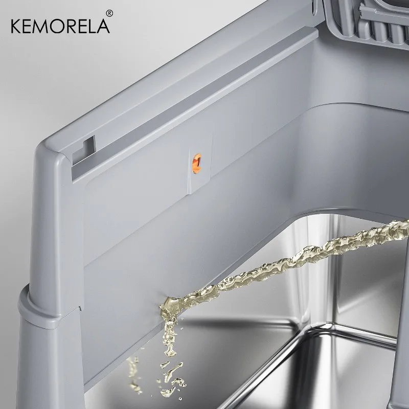 Lettiera Chiusa XXL per Gatti con Base in Acciaio Inox e Tetto Removibile 60×41×39 cm