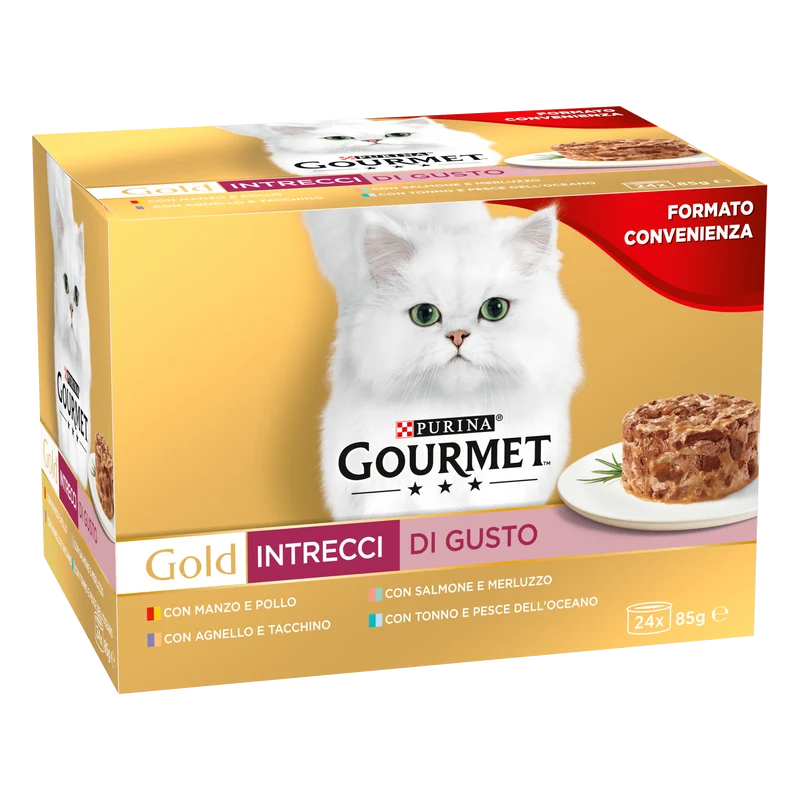 Gourmet Gold Cat Adult Intrecci di Gusto 24x85 gr